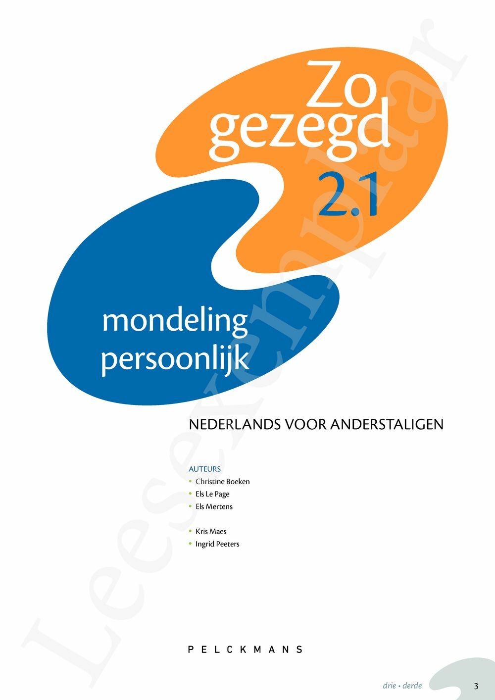 Zo Gezegd Threshold Mondeling Leerwerkboek En Cd