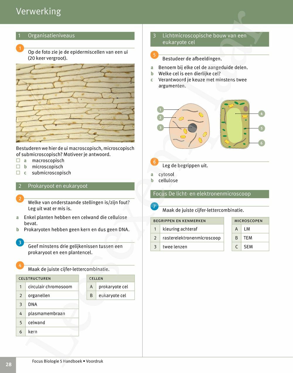 Focus Biologie 5 Cel En Celprocessen Handboek Incl Pelckmans Portaal