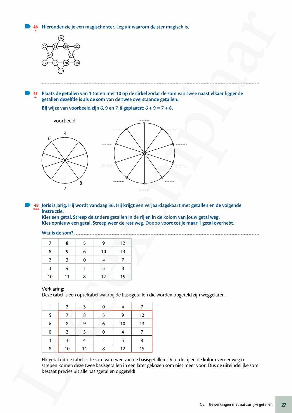 Matrix Wiskunde 1 Getallenleer Leerwerkboek Editie 2024 Incl