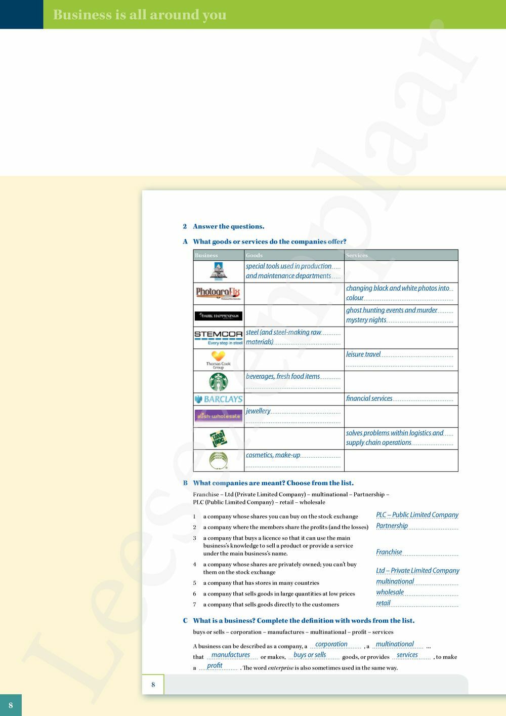 Preview: New Backbone Business and Commerce Teacher's Manual (incl. Pelckmans Portaal)