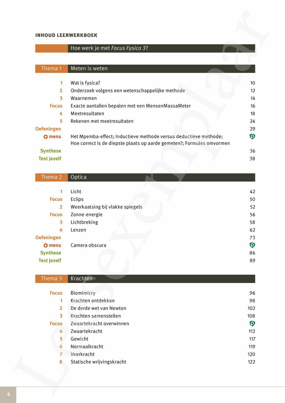 Preview: Focus Fysica 3.2 Leerwerkboek (incl. Pelckmans Portaal)