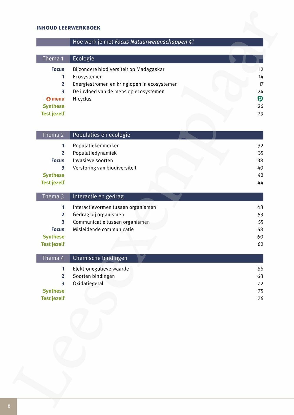 Preview: Focus Natuurwetenschappen 4 Leerwerkboek (incl. Pelckmans Portaal)