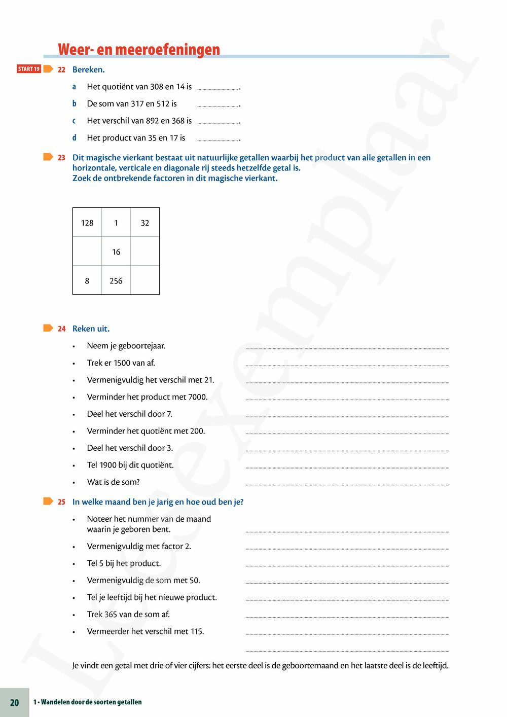 Preview: Matrix Wiskunde 1 Getallenleer Leerwerkboek (incl. Vademecum en Pelckmans Portaal)