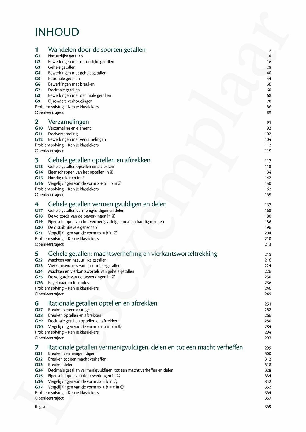 Preview: Matrix Wiskunde 1 Getallenleer Leerwerkboek (incl. Vademecum en Pelckmans Portaal)