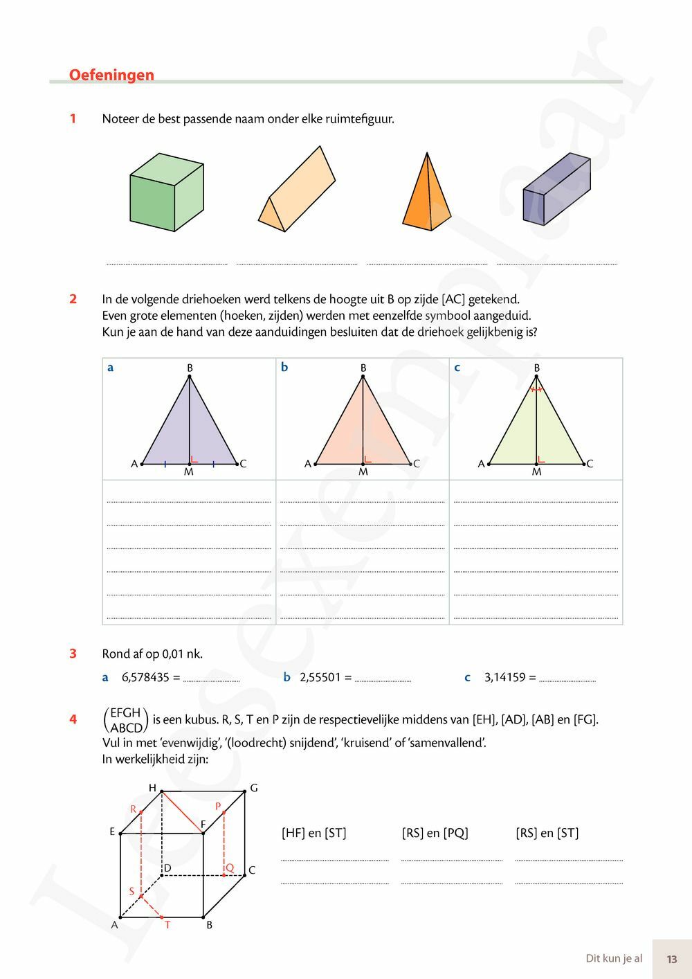 Preview: Matrix Wiskunde 3.4 Leerwerkboek B Meetkunde – Statistiek (incl. Pelckmans Portaal)