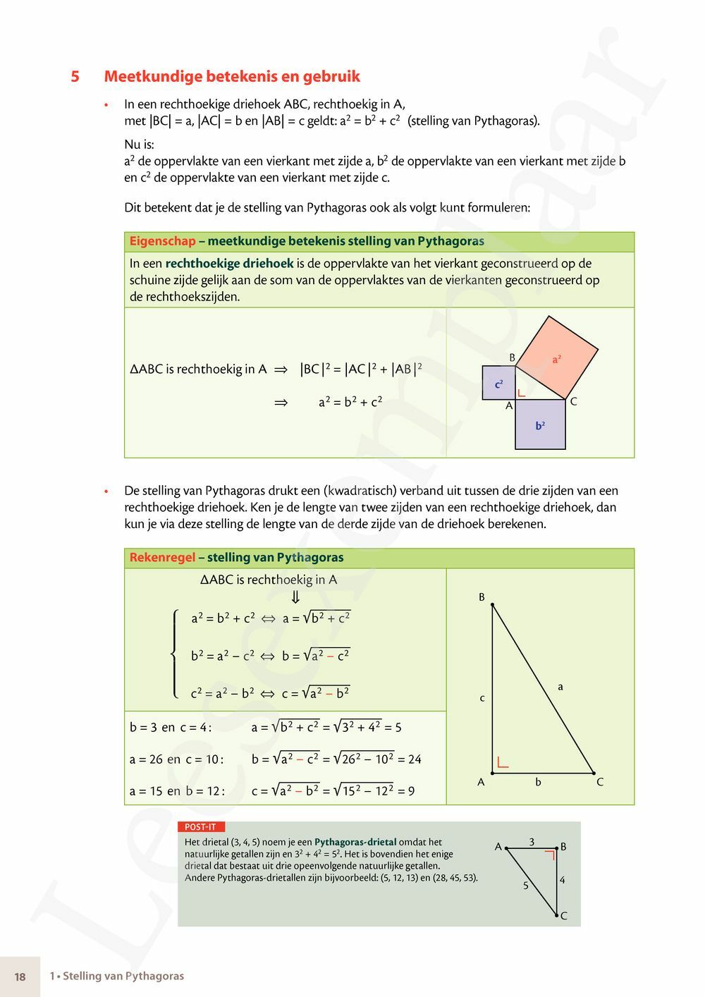 Preview: Matrix Wiskunde 3.4 Leerwerkboek B Meetkunde – Statistiek (incl. Pelckmans Portaal)