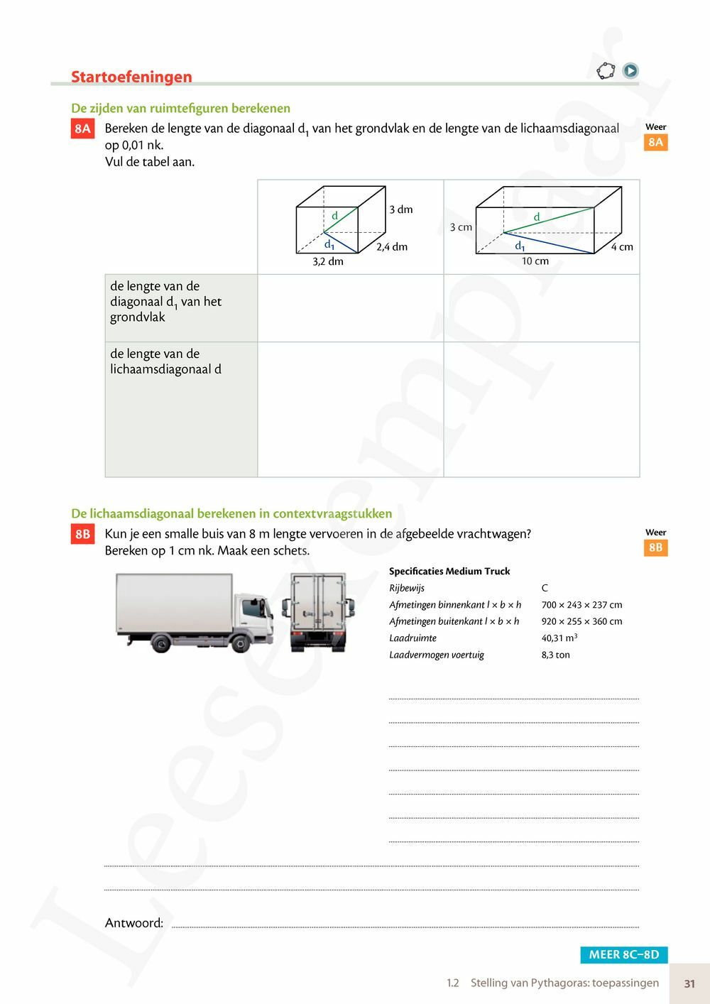 Preview: Matrix Wiskunde 3.4 Leerwerkboek B Meetkunde – Statistiek (incl. Pelckmans Portaal)