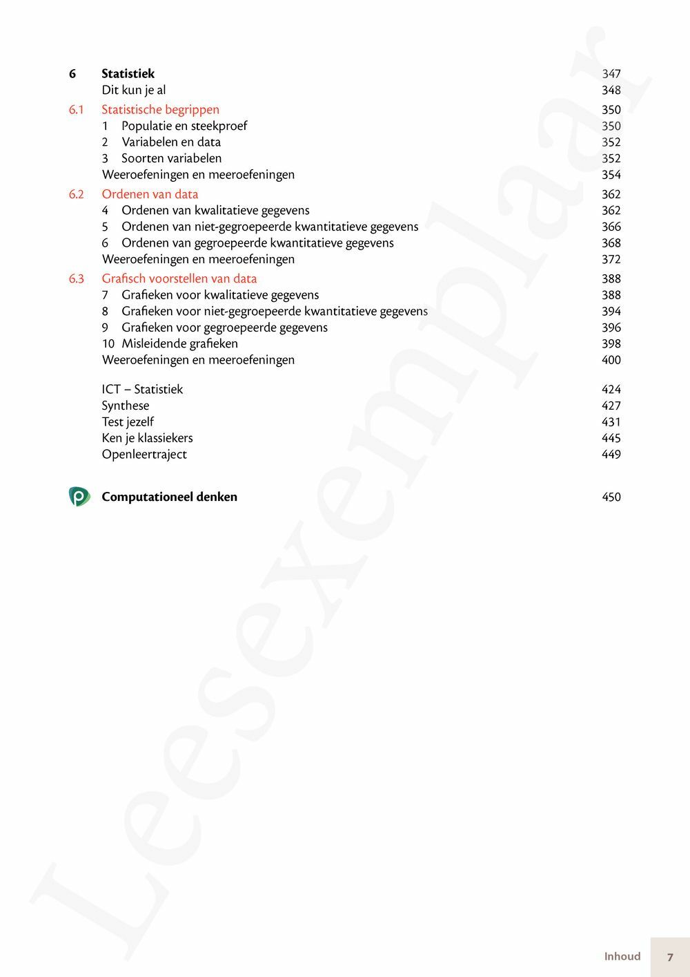 Preview: Matrix Wiskunde 3.4 Leerwerkboek B Meetkunde – Statistiek (incl. Pelckmans Portaal)