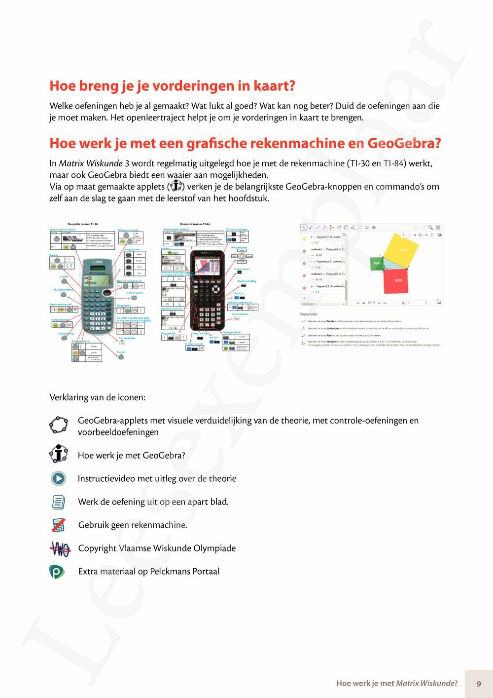 Preview: Matrix Wiskunde 3.4 Leerwerkboek B Meetkunde – Statistiek (incl. Pelckmans Portaal)