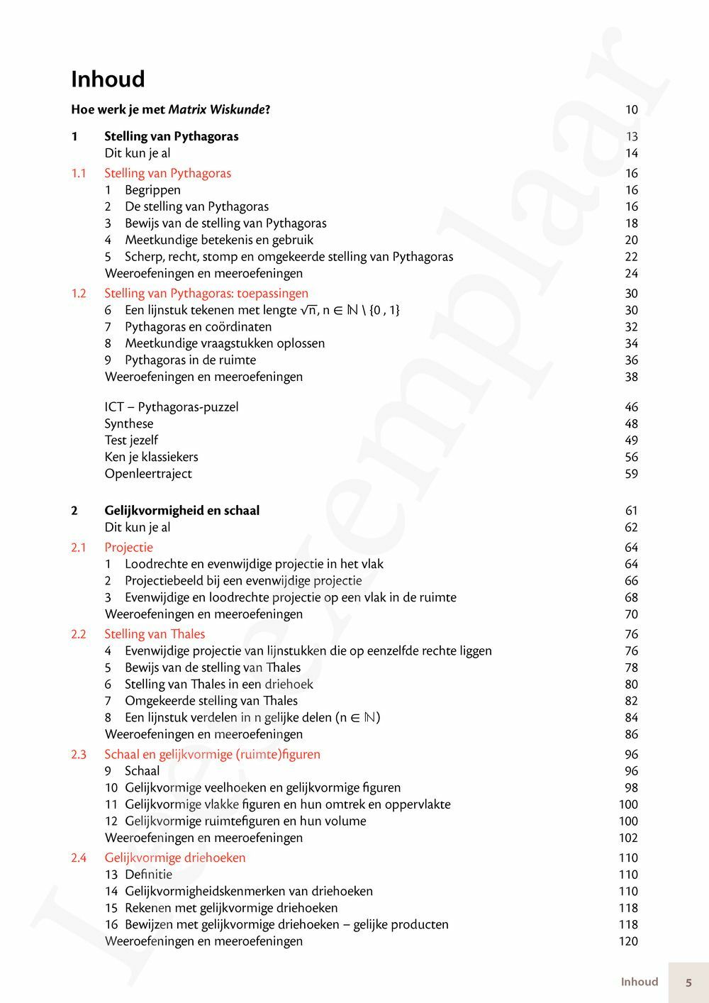 Preview: Matrix Wiskunde 3.5 Leerwerkboek B Meetkunde – Statistiek (incl. Pelckmans Portaal)