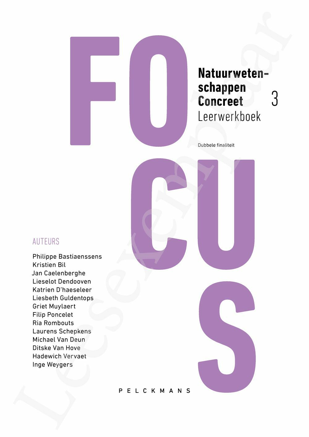 Preview: Focus Natuurwetenschappen Concreet 3 Leerwerkboek (incl. Pelckmans Portaal)