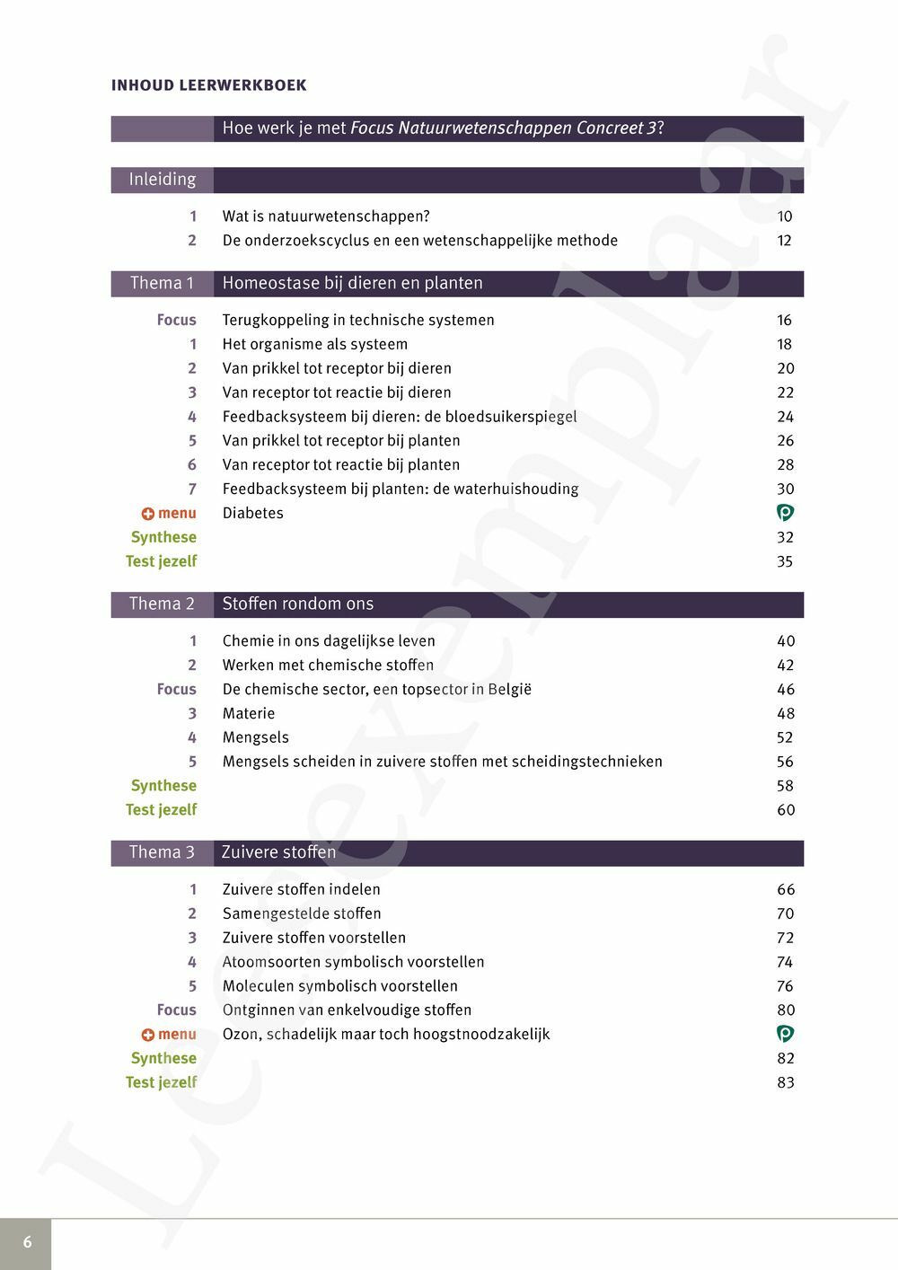 Preview: Focus Natuurwetenschappen Concreet 3 Leerwerkboek (incl. Pelckmans Portaal)