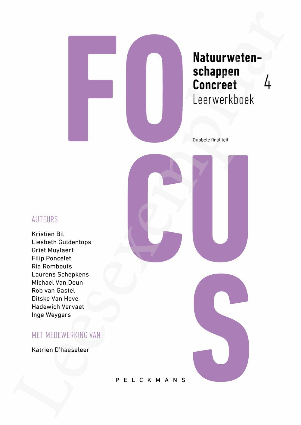 Preview: Focus Natuurwetenschappen Concreet 4 Leerwerkboek (incl. Pelckmans Portaal)