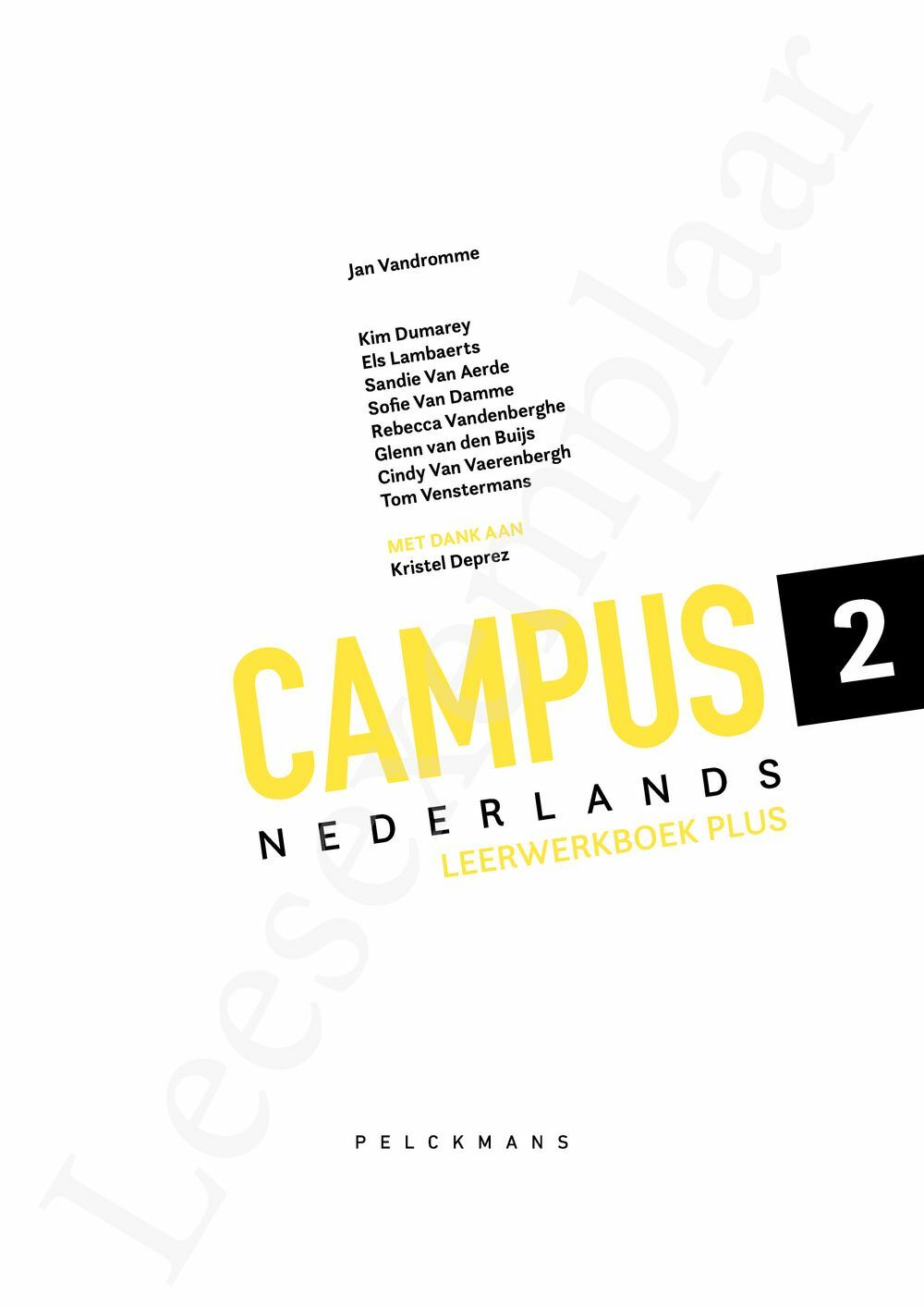 Preview: Campus Nederlands 2 Leerwerkboek Plus (editie 2025) (incl. Pelckmans Portaal)