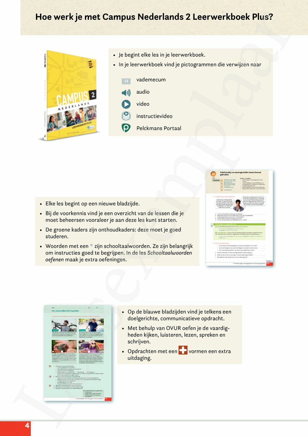 Preview: Campus Nederlands 2 Leerwerkboek Plus (editie 2025) (incl. Pelckmans Portaal)