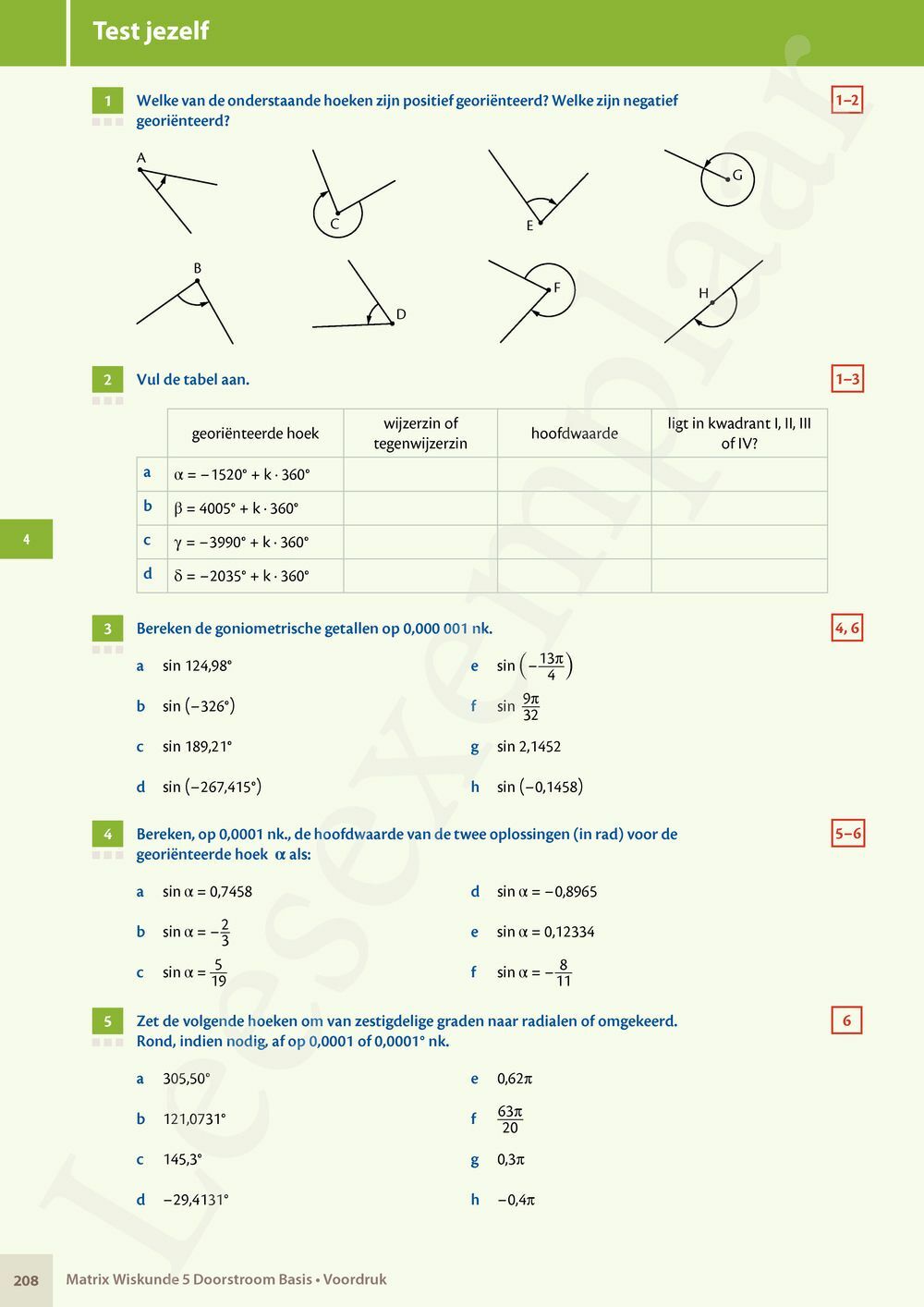 Preview: Matrix Wiskunde 5 Analyse deel 1 Doorstroom Basis Handboek (incl. Pelckmans Portaal)