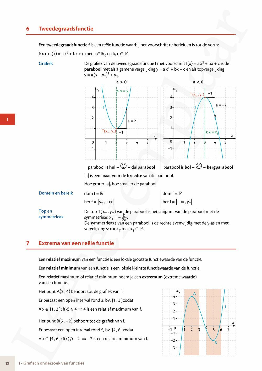 Preview: Matrix Wiskunde 5 Analyse deel 1 Doorstroom Basis Handboek (incl. Pelckmans Portaal)