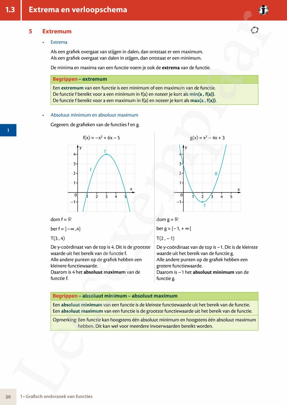 Preview: Matrix Wiskunde 5 Analyse deel 1 Doorstroom Basis Handboek (incl. Pelckmans Portaal)