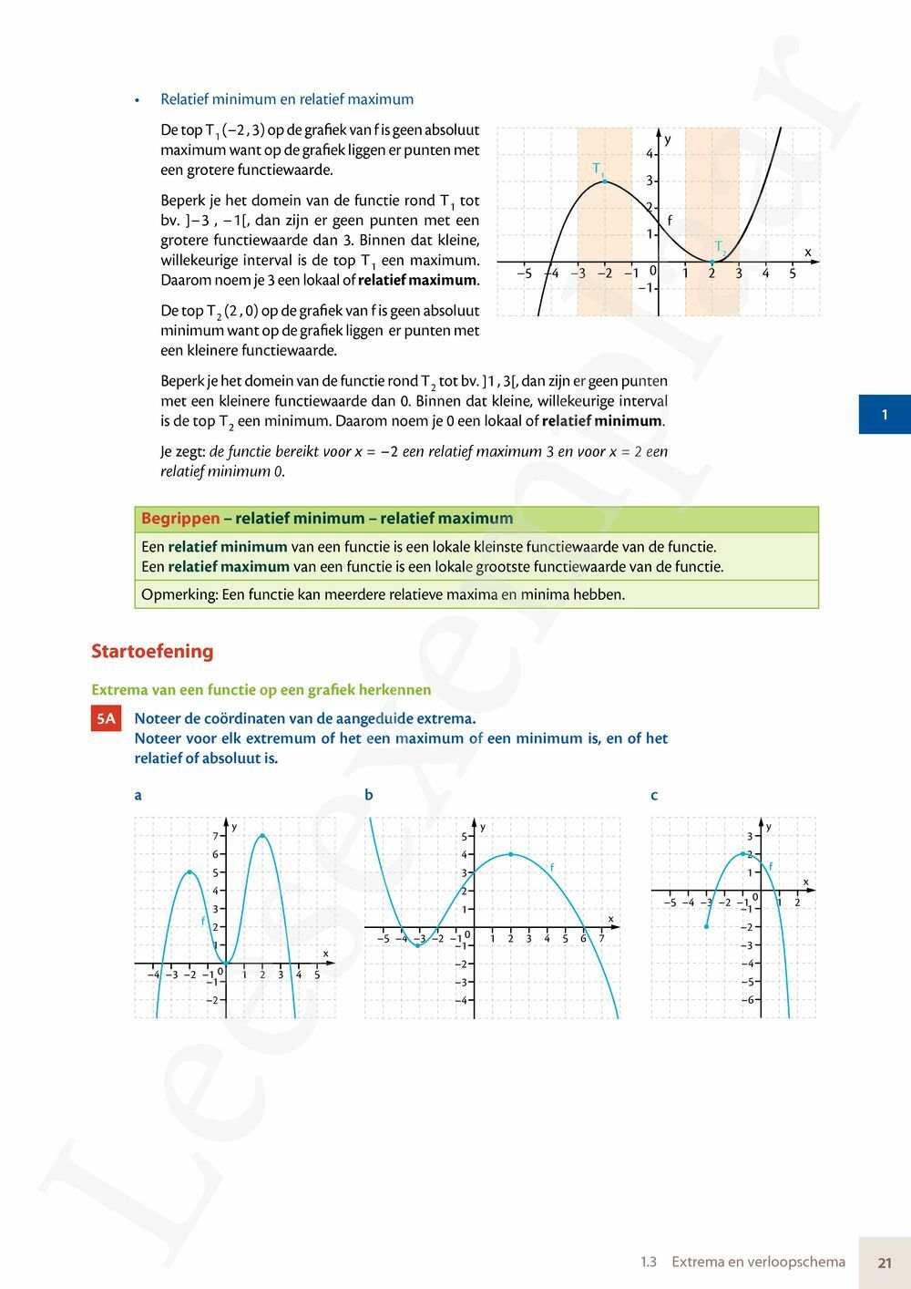 Preview: Matrix Wiskunde 5 Analyse deel 1 Doorstroom Basis Handboek (incl. Pelckmans Portaal)