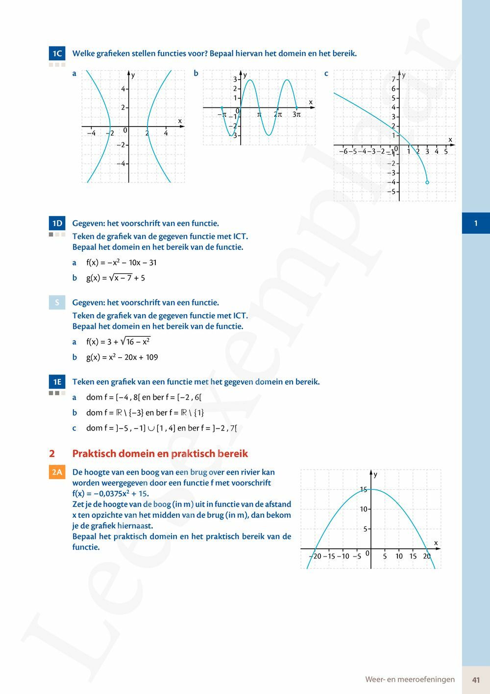 Preview: Matrix Wiskunde 5 Analyse deel 1 Doorstroom Basis Handboek (incl. Pelckmans Portaal)