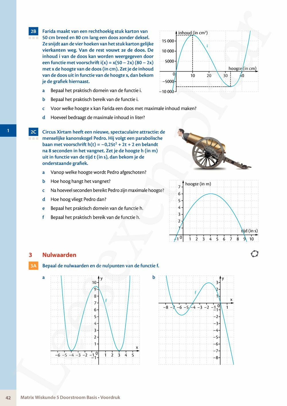 Preview: Matrix Wiskunde 5 Analyse deel 1 Doorstroom Basis Handboek (incl. Pelckmans Portaal)