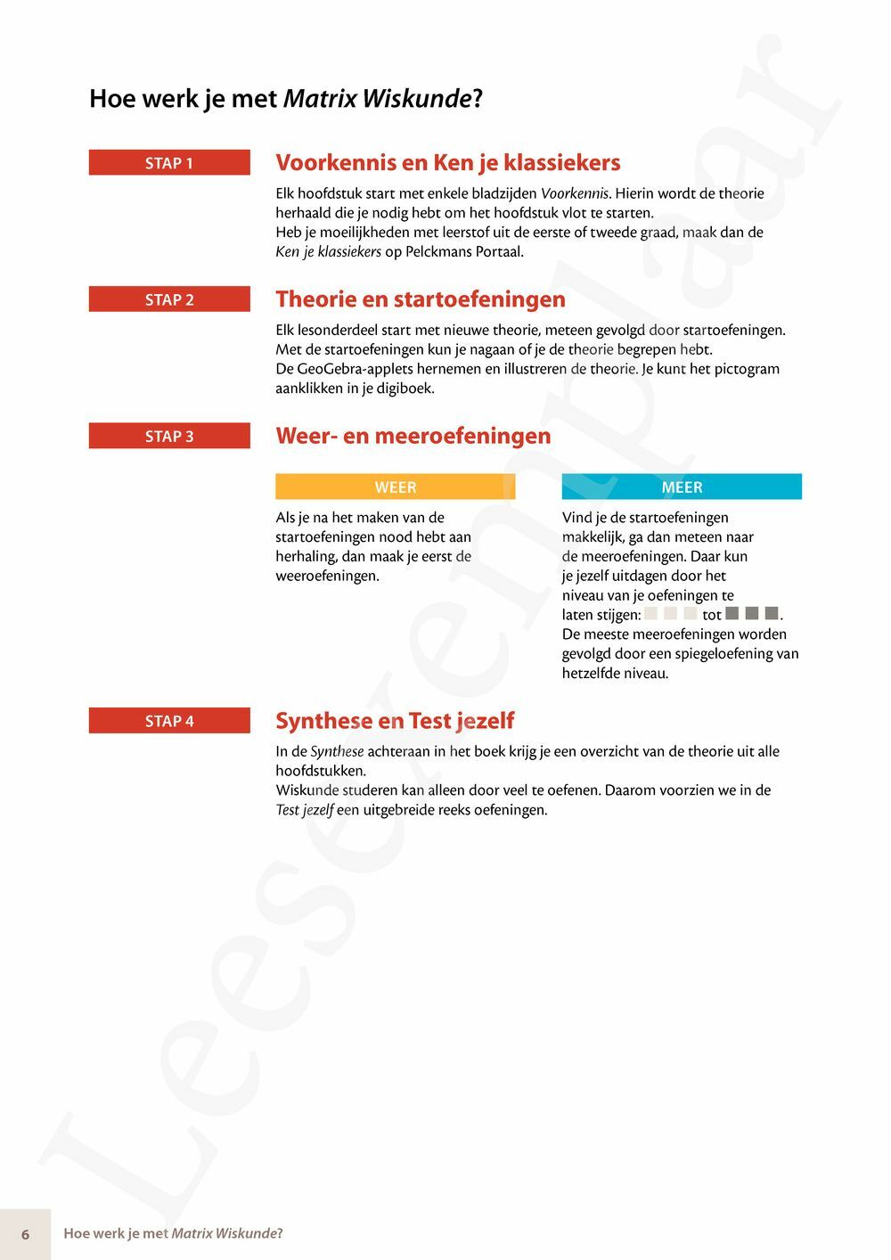 Preview: Matrix Wiskunde 5 Analyse deel 1 Doorstroom Basis Handboek (incl. Pelckmans Portaal)