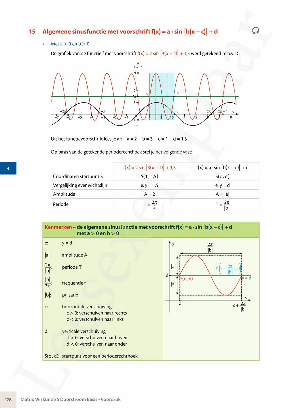 Preview: Matrix Wiskunde 5 Analyse deel 1 Doorstroom Basis Handboek (incl. Pelckmans Portaal)