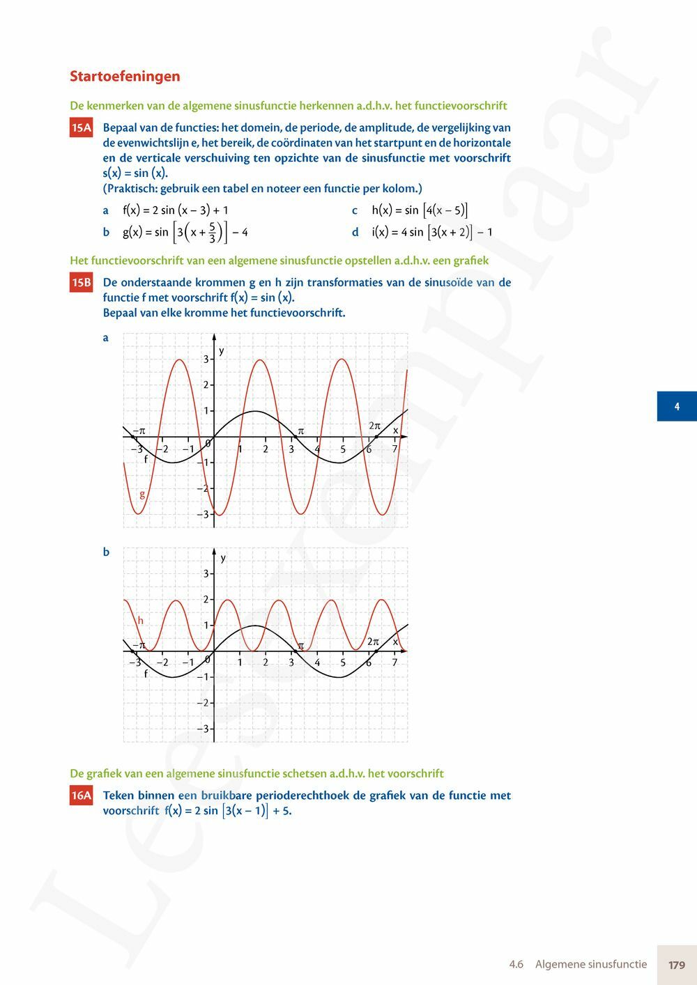 Preview: Matrix Wiskunde 5 Analyse deel 1 Doorstroom Basis Handboek (incl. Pelckmans Portaal)