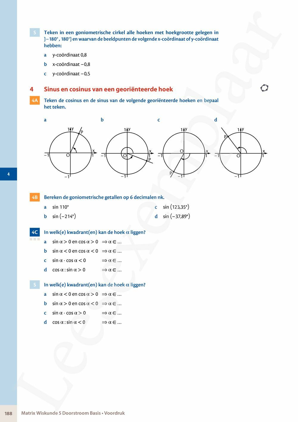 Preview: Matrix Wiskunde 5 Analyse deel 1 Doorstroom Basis Handboek (incl. Pelckmans Portaal)