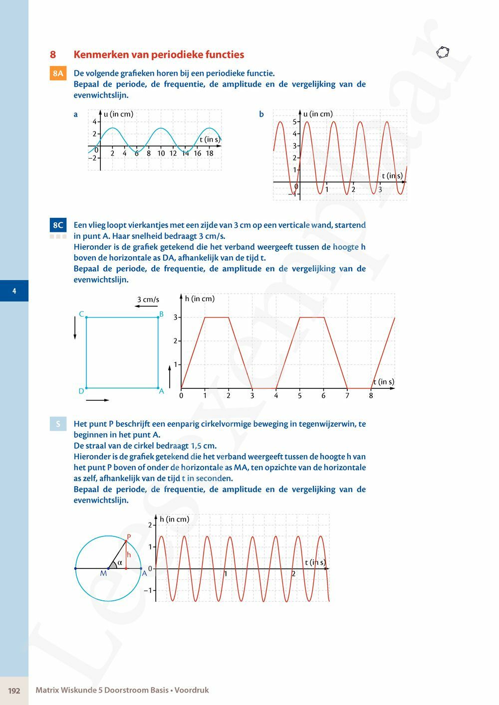 Preview: Matrix Wiskunde 5 Analyse deel 1 Doorstroom Basis Handboek (incl. Pelckmans Portaal)