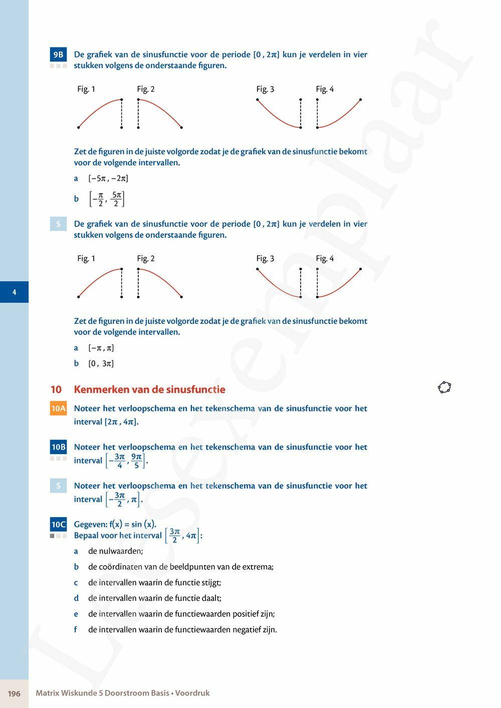 Preview: Matrix Wiskunde 5 Analyse deel 1 Doorstroom Basis Handboek (incl. Pelckmans Portaal)