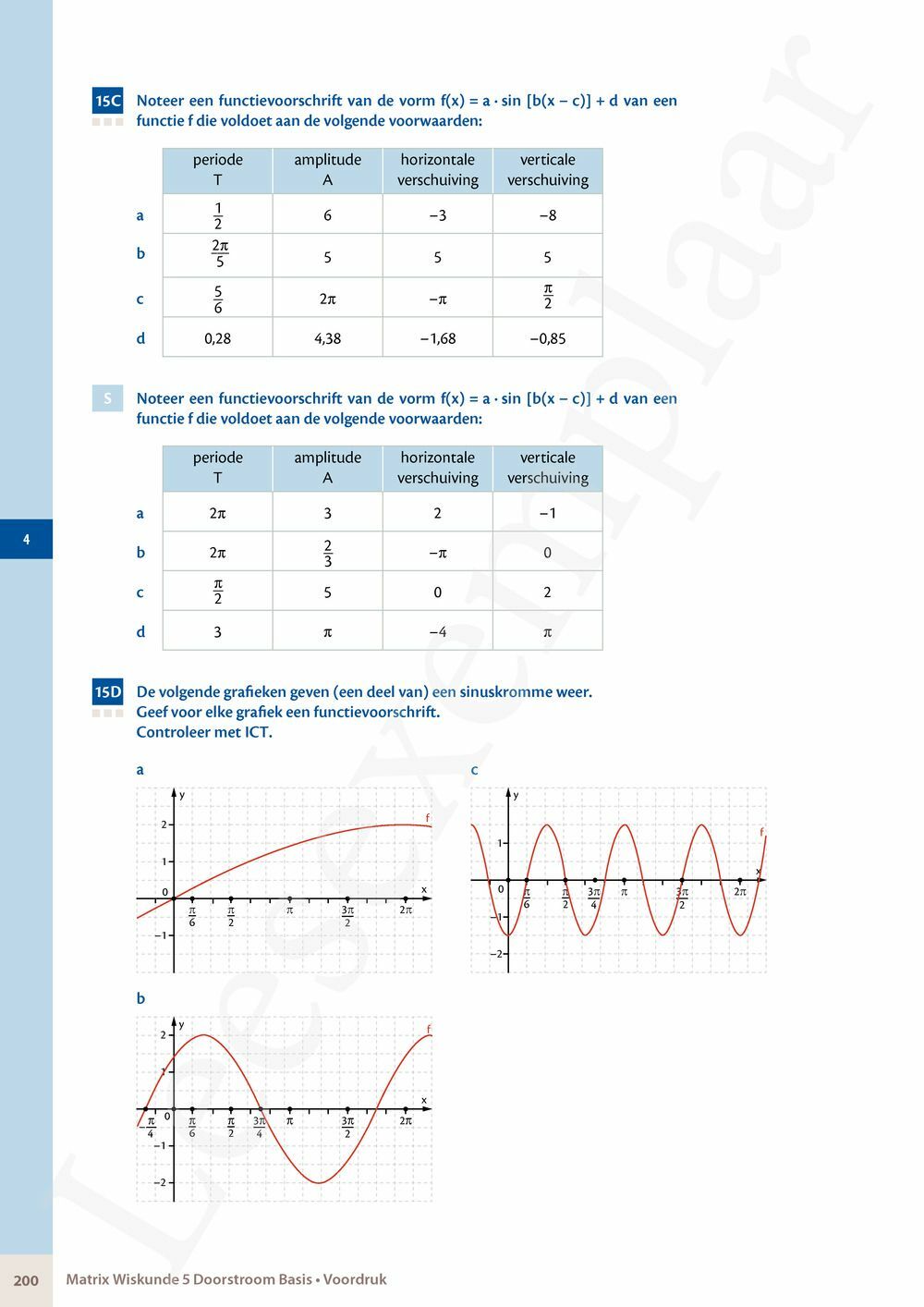 Preview: Matrix Wiskunde 5 Analyse deel 1 Doorstroom Basis Handboek (incl. Pelckmans Portaal)