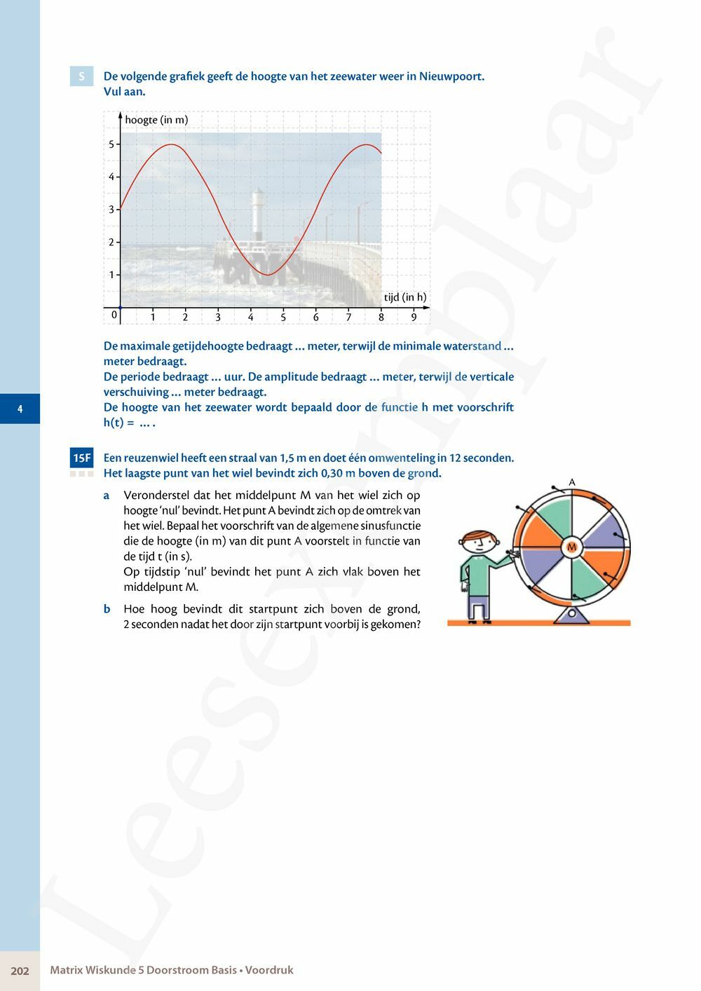 Preview: Matrix Wiskunde 5 Analyse deel 1 Doorstroom Basis Handboek (incl. Pelckmans Portaal)