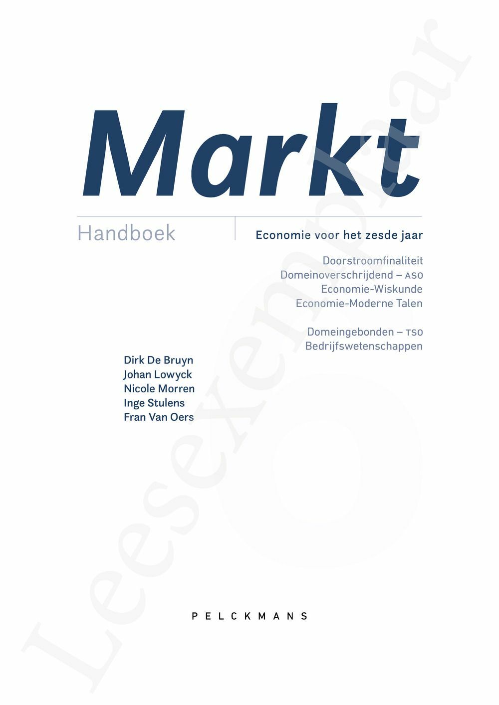 Preview: Markt 6 Economie Handboek (incl. Pelckmans Portaal)