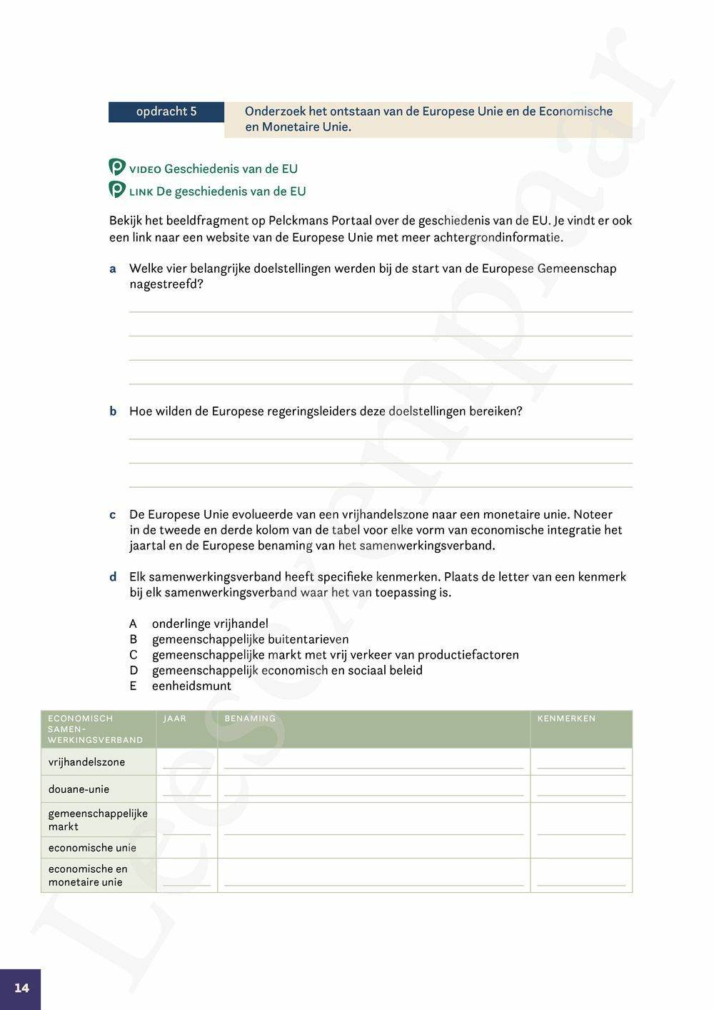 Preview: Markt 6 Economie Werkboek (incl. Pelckmans Portaal)