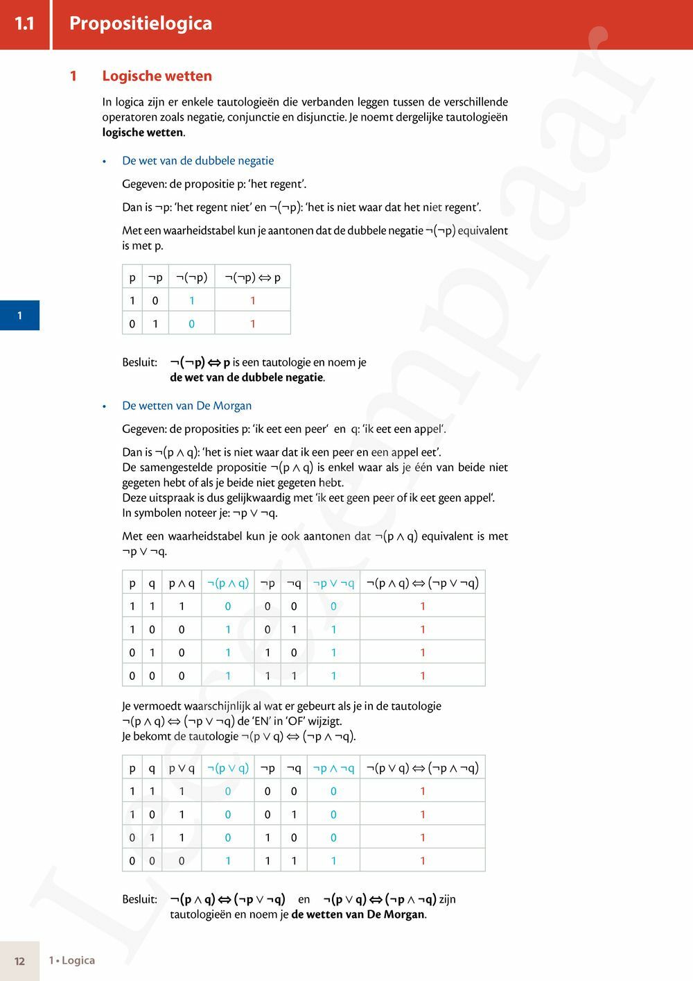 Preview: Matrix Wiskunde 5 Logica, groepentheorie, complexe getallen Doorstroom Gevorderde wiskunde Handboek (incl. Pelckmans Portaal)