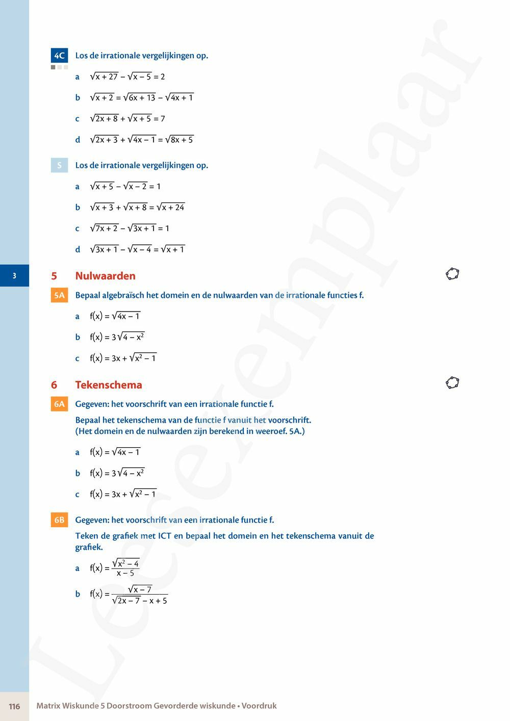 Preview: Matrix Wiskunde 5 Logica, groepentheorie, complexe getallen Doorstroom Gevorderde wiskunde Handboek (incl. Pelckmans Portaal)