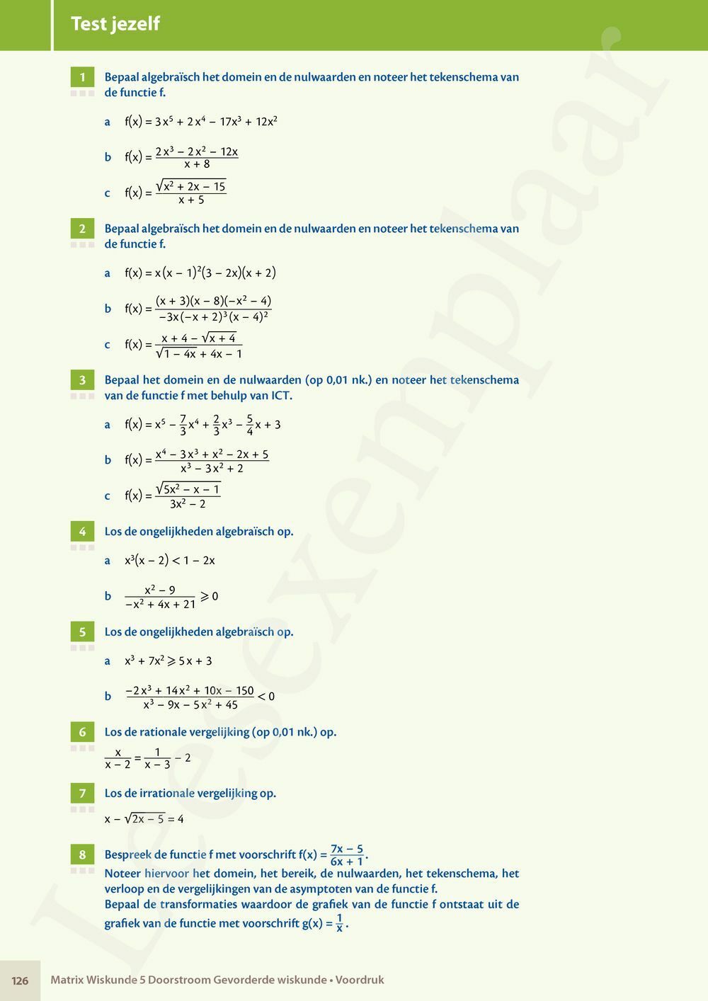 Preview: Matrix Wiskunde 5 Logica, groepentheorie, complexe getallen Doorstroom Gevorderde wiskunde Handboek (incl. Pelckmans Portaal)