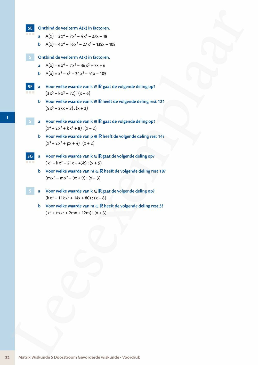 Preview: Matrix Wiskunde 5 Logica, groepentheorie, complexe getallen Doorstroom Gevorderde wiskunde Handboek (incl. Pelckmans Portaal)