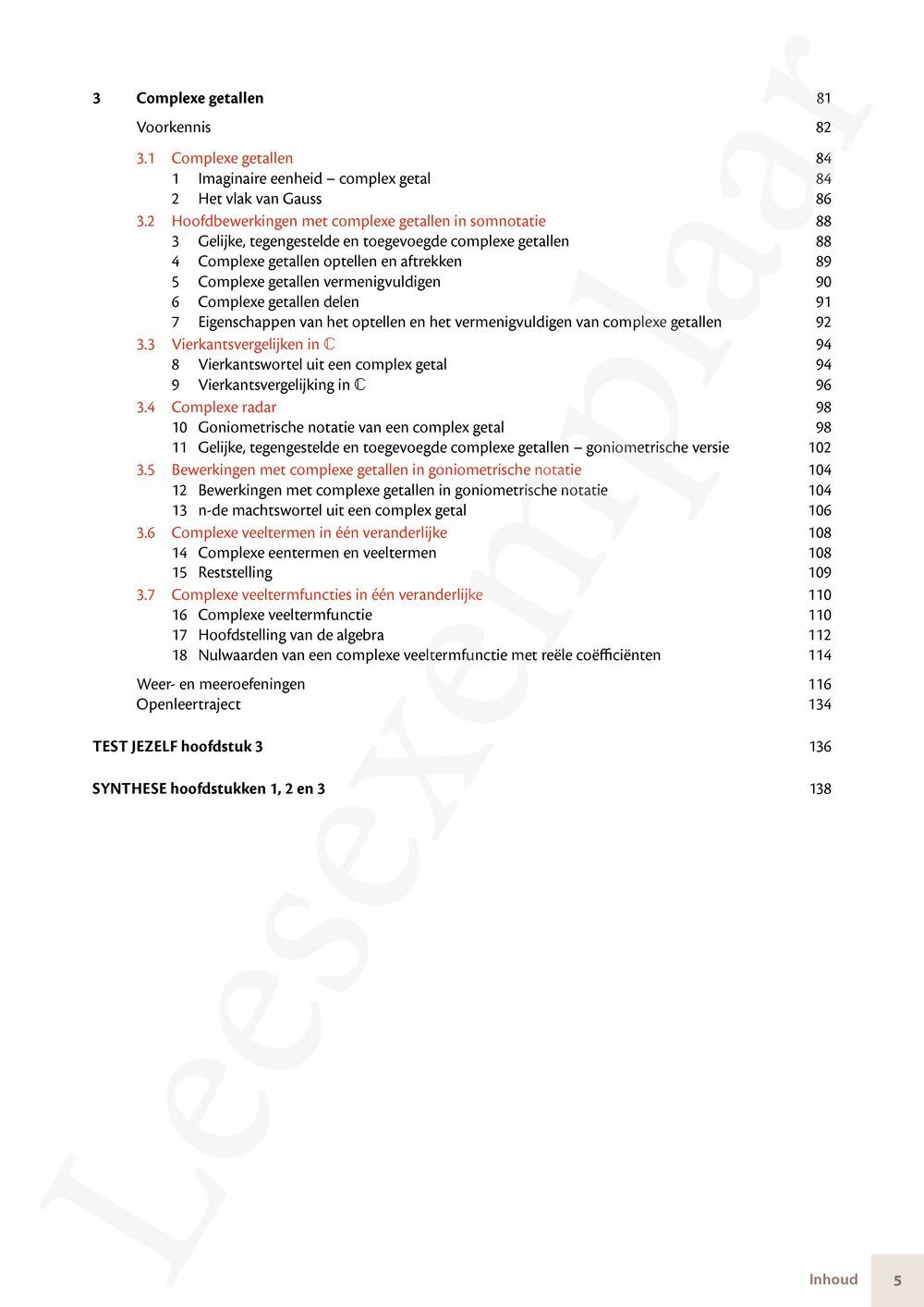 Preview: Matrix Wiskunde 5 Logica, groepentheorie, complexe getallen Doorstroom Gevorderde wiskunde Handboek (incl. Pelckmans Portaal)