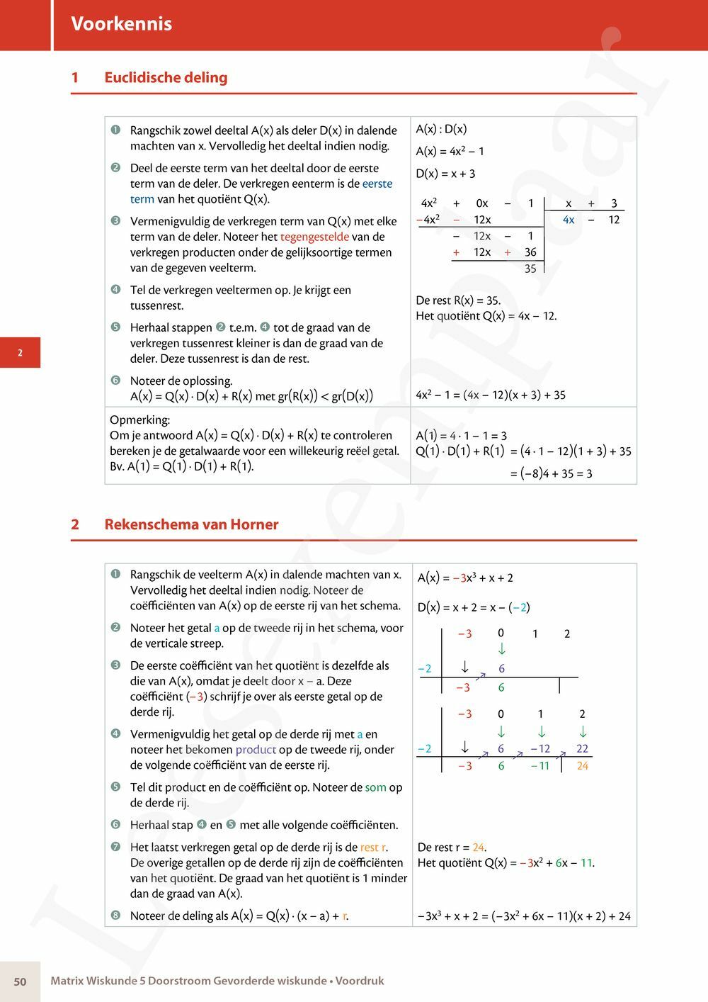 Preview: Matrix Wiskunde 5 Logica, groepentheorie, complexe getallen Doorstroom Gevorderde wiskunde Handboek (incl. Pelckmans Portaal)