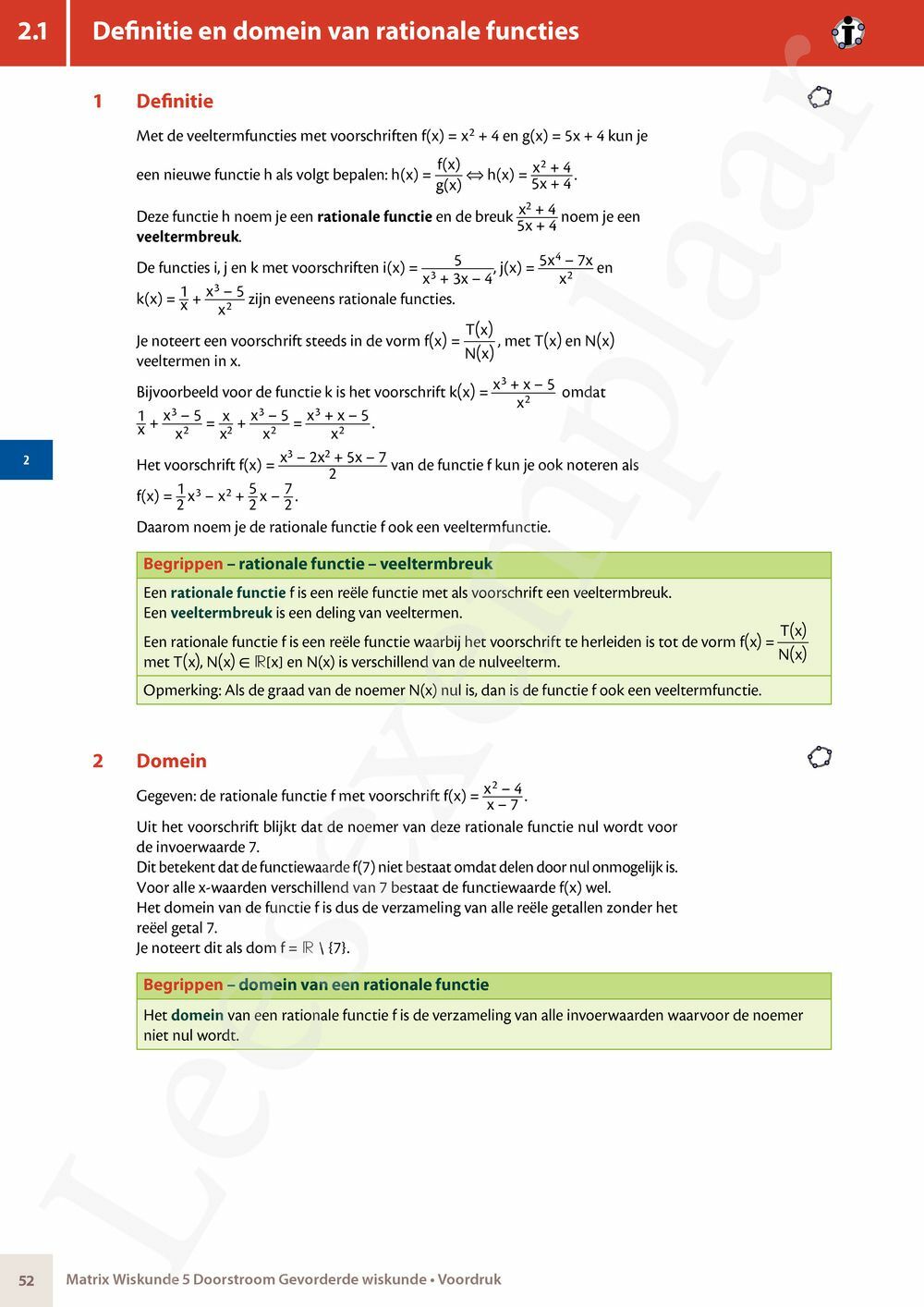 Preview: Matrix Wiskunde 5 Logica, groepentheorie, complexe getallen Doorstroom Gevorderde wiskunde Handboek (incl. Pelckmans Portaal)