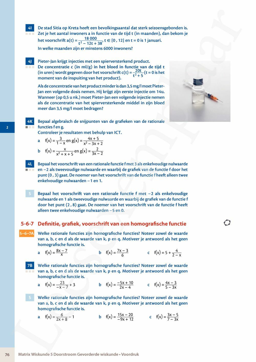 Preview: Matrix Wiskunde 5 Logica, groepentheorie, complexe getallen Doorstroom Gevorderde wiskunde Handboek (incl. Pelckmans Portaal)