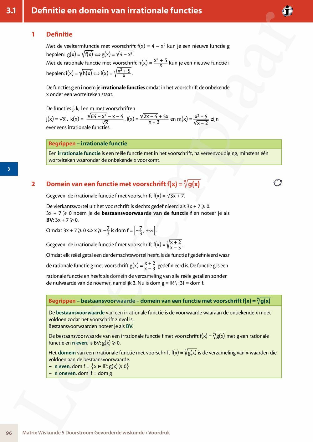 Preview: Matrix Wiskunde 5 Logica, groepentheorie, complexe getallen Doorstroom Gevorderde wiskunde Handboek (incl. Pelckmans Portaal)