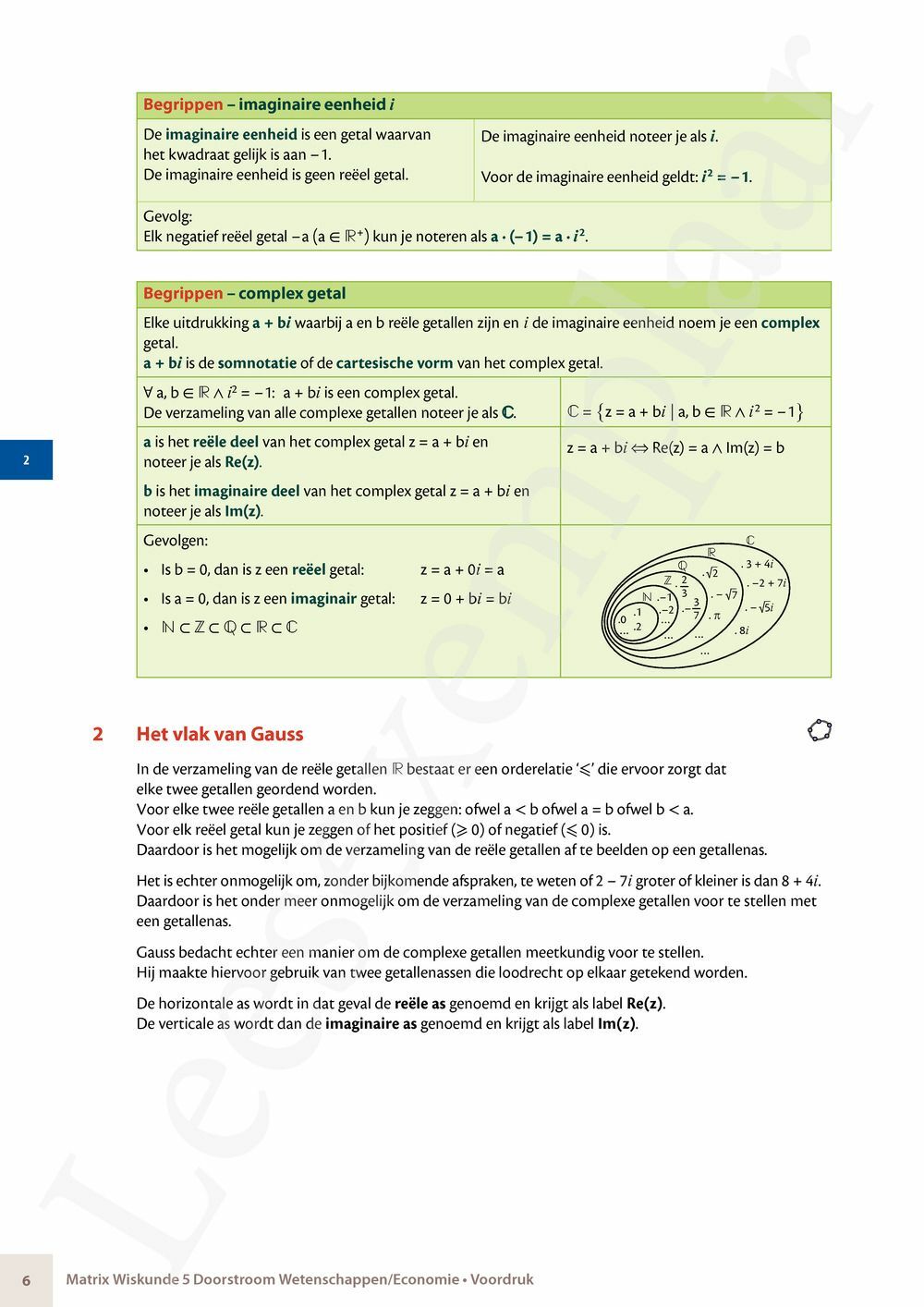 Preview: Matrix Wiskunde 5 Analyse deel 1: functieonderzoek Doorstroom Wetenschappen, Doorstroom Economie Handboek (incl. Pelckmans Portaal)