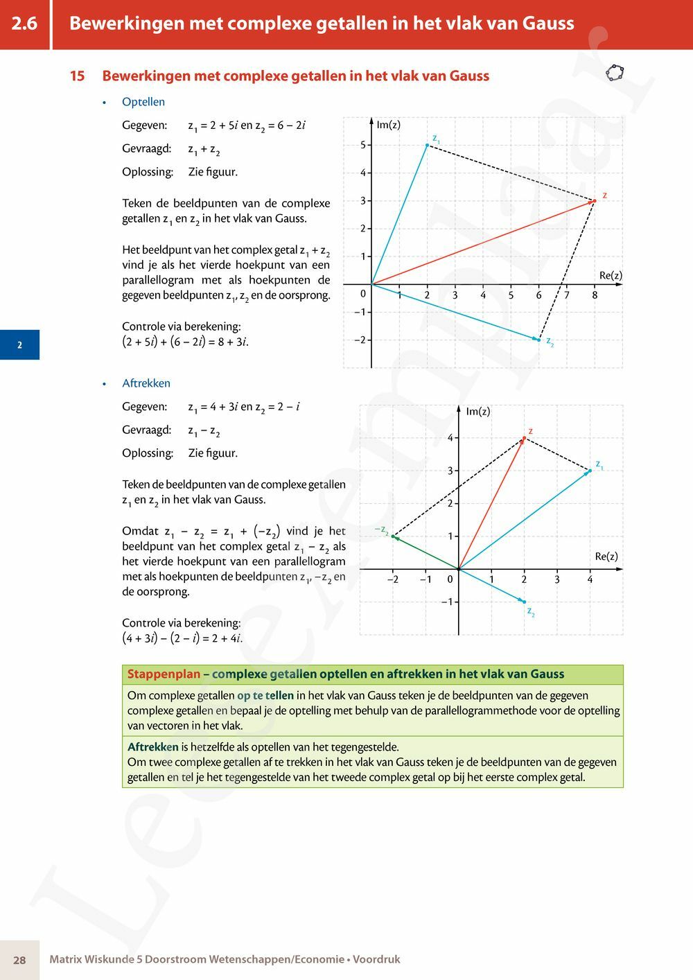 Preview: Matrix Wiskunde 5 Analyse deel 1: functieonderzoek Doorstroom Wetenschappen, Doorstroom Economie Handboek (incl. Pelckmans Portaal)