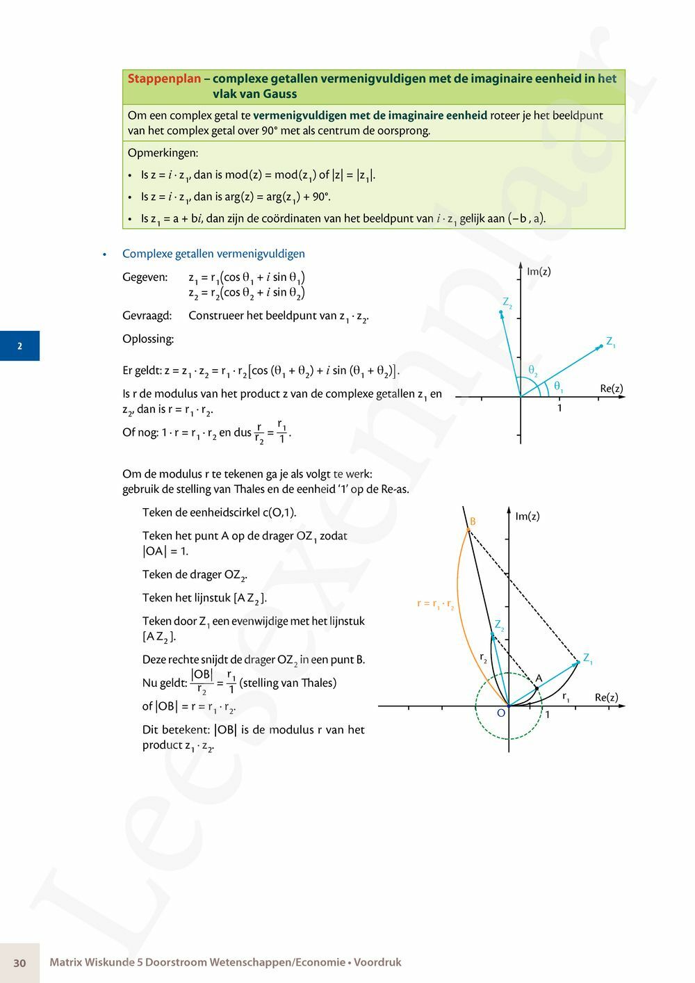 Preview: Matrix Wiskunde 5 Analyse deel 1: functieonderzoek Doorstroom Wetenschappen, Doorstroom Economie Handboek (incl. Pelckmans Portaal)