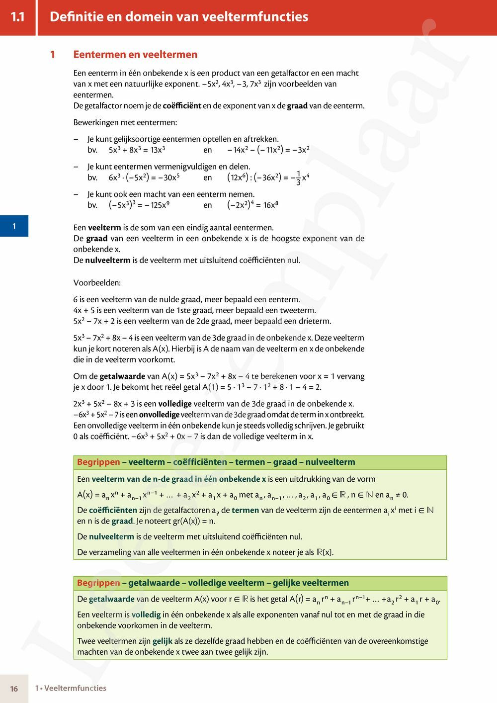 Preview: Matrix Wiskunde 5 Analyse deel 1: functieonderzoek Doorstroom Wetenschappen, Doorstroom Economie Handboek (incl. Pelckmans Portaal)