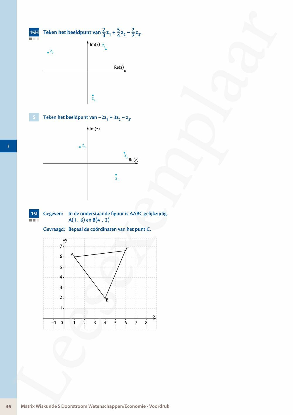 Preview: Matrix Wiskunde 5 Analyse deel 1: functieonderzoek Doorstroom Wetenschappen, Doorstroom Economie Handboek (incl. Pelckmans Portaal)