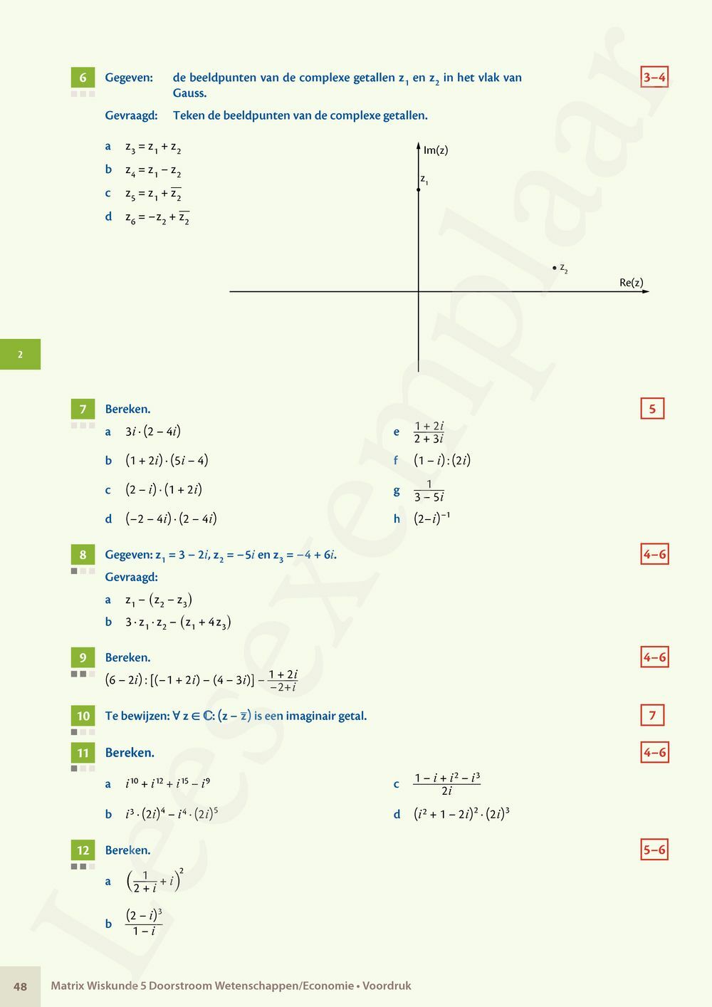 Preview: Matrix Wiskunde 5 Analyse deel 1: functieonderzoek Doorstroom Wetenschappen, Doorstroom Economie Handboek (incl. Pelckmans Portaal)